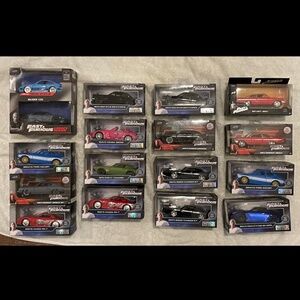 18 Fast and Furious 1:32 Die cast Cars